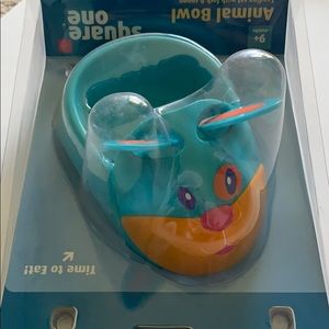🎁Baby Boy Girl Kid Feeding Plate Meal Food Training Bowl Spoon Fork Dog Gift